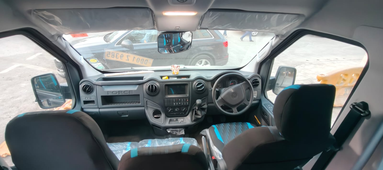 Force Traveller driver cabin and dashboard for group travel